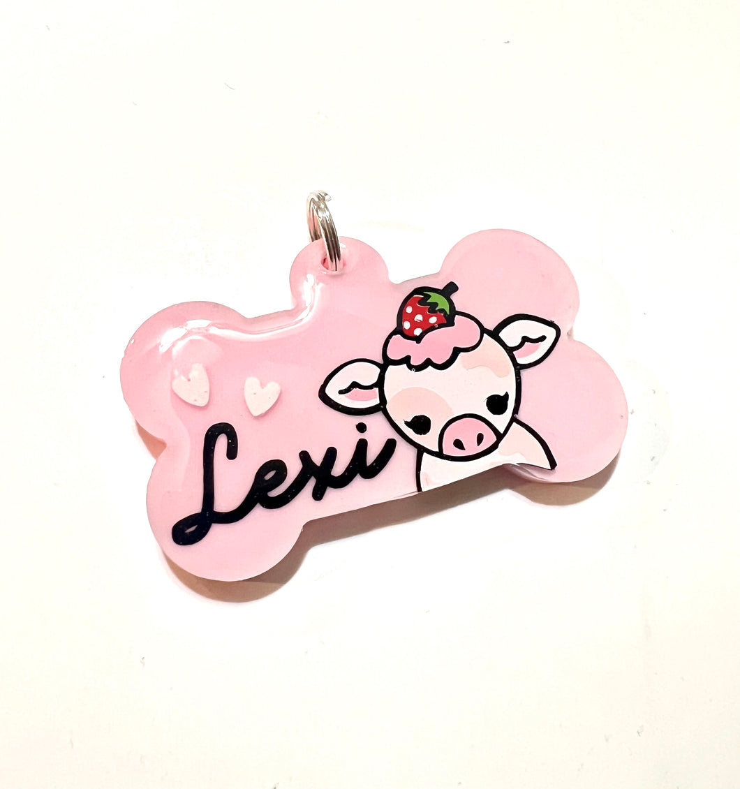 Strawberry Cow Tag